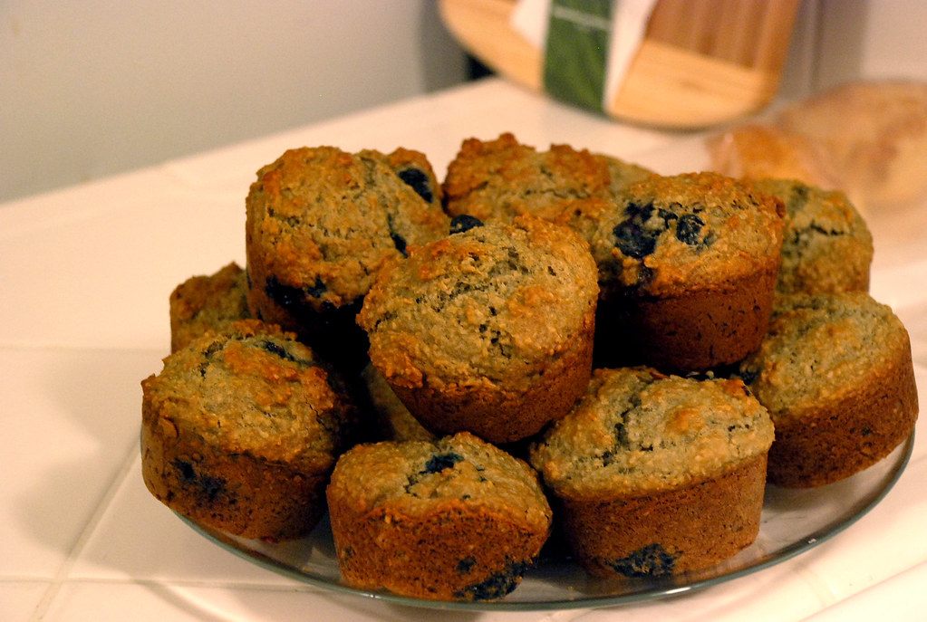 A photo of bran muffins