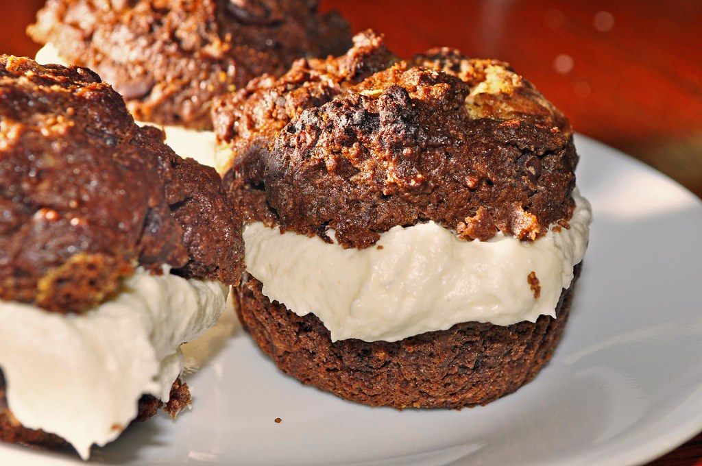A photo of chocolate cupcakes