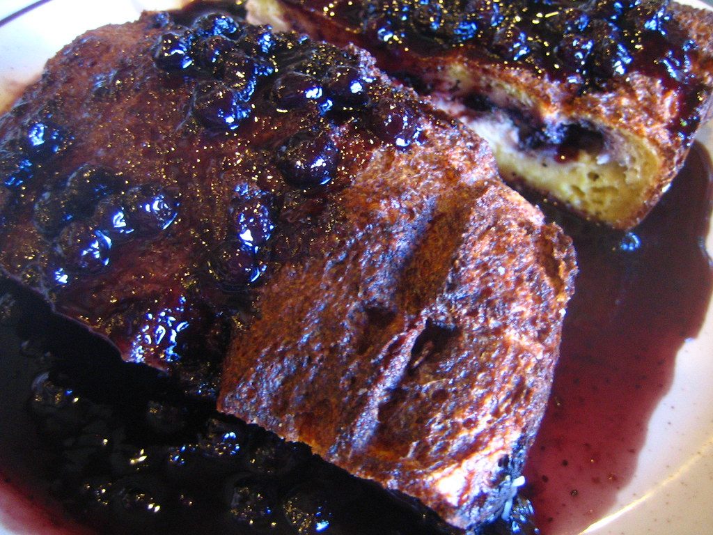 A photo of blueberry cream cheese squares
