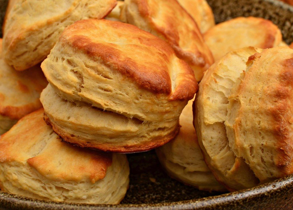 A photo of buttermilk biscuits
