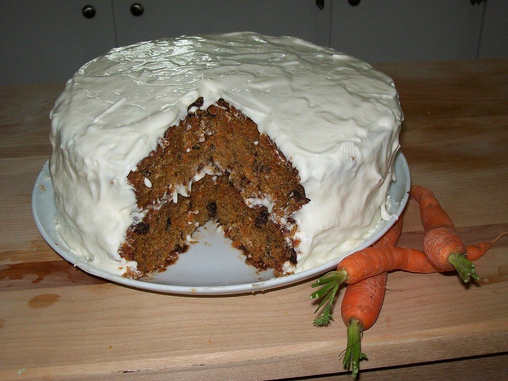 A photo of carrot cake