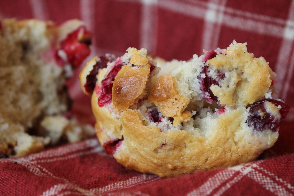 A photo of cranberry orange muffins