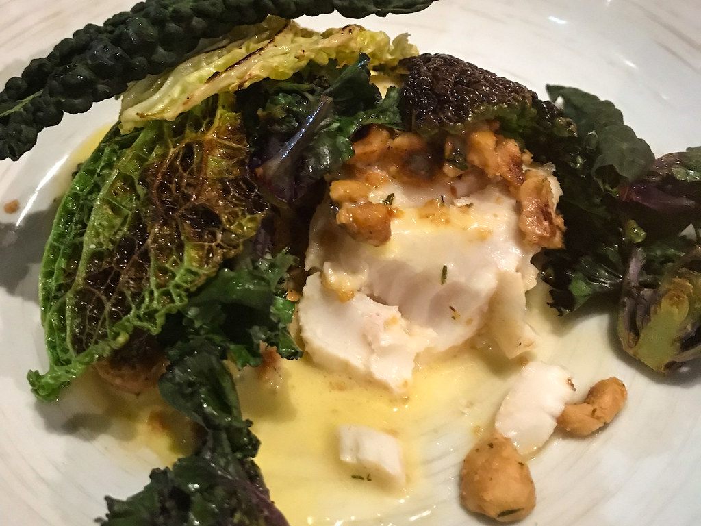 A photo of poached cod