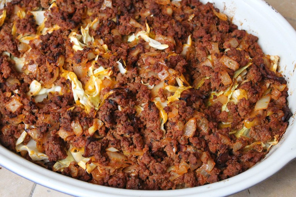 A photo of cabbage casserole